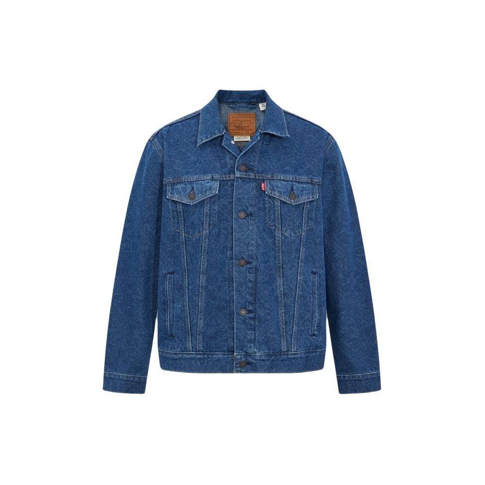 Levis Solid Color Comfortable Long Sleeve Denim Jacket Men Jackets Blue 72334-0408