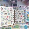 1 Sheet Kawaii Cartoon Character Decals Korean Cute Girl Stickers Hand Account Planner Diary Notebook Diy Decorative Sticker