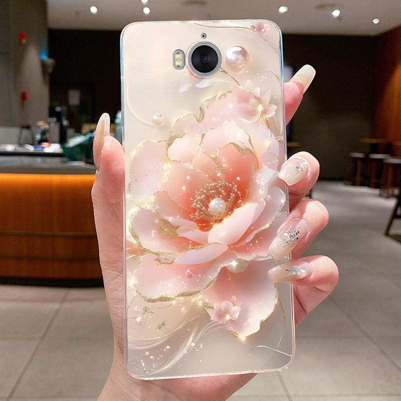 Phone Case For Huawei Y5 2017 / Y6 2017 / Honor Play 6 Funda Butterfly Bow Protective Casing Transparent Soft Silicone TPU Cover