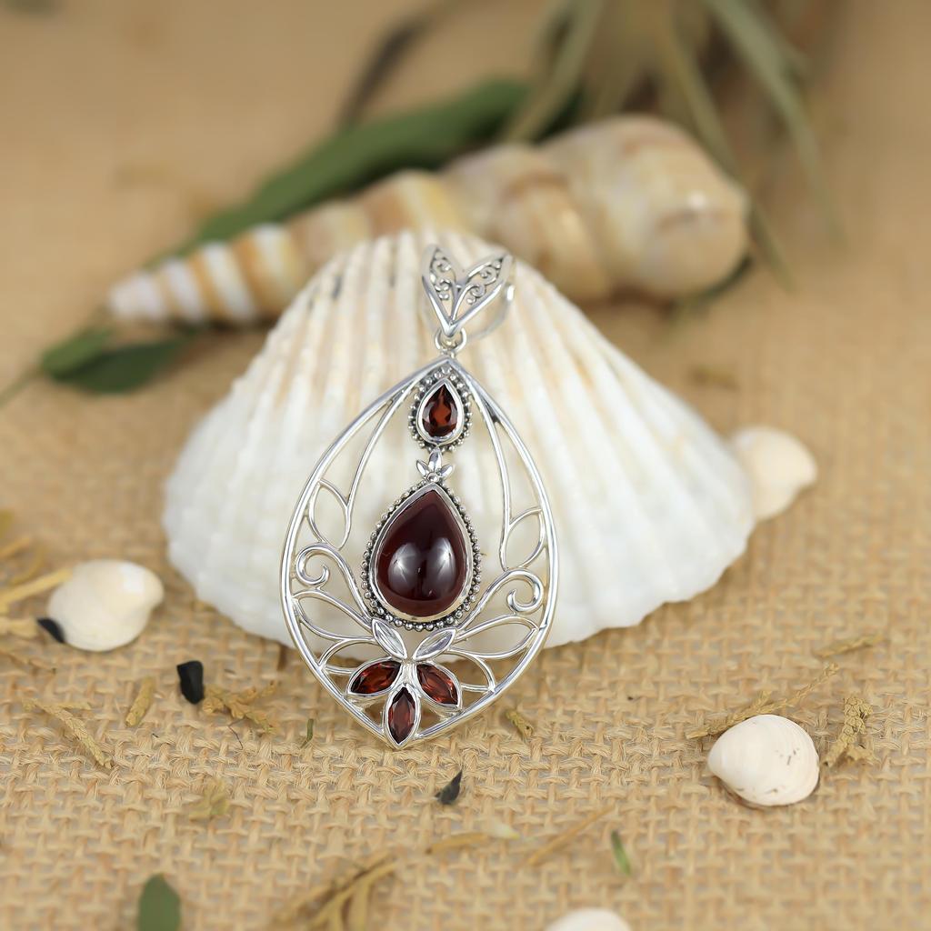 Rare Amethyst 925 Sterling Silver Pendant: Gemstone Jewelry