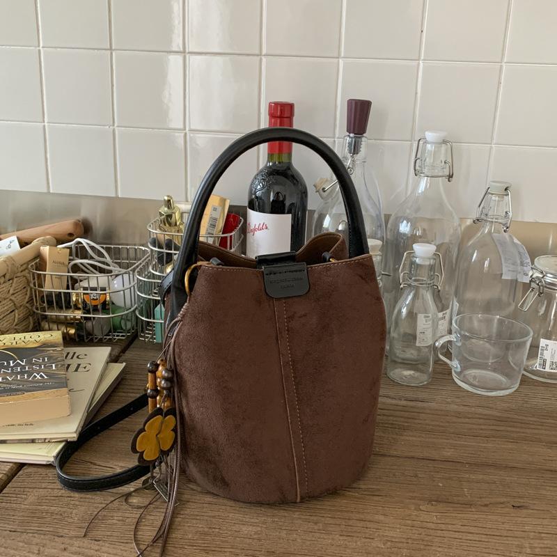 Bucket Bag, High Appearance Level, Fashionable Hand-held Vegetable Basket Bag, Casual Single-shoulder Crossbody Bag