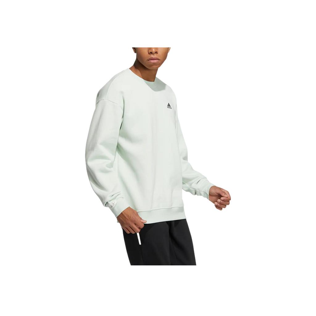 New Adidas LABEL Sweatshirt Unisex Light Green IB2714