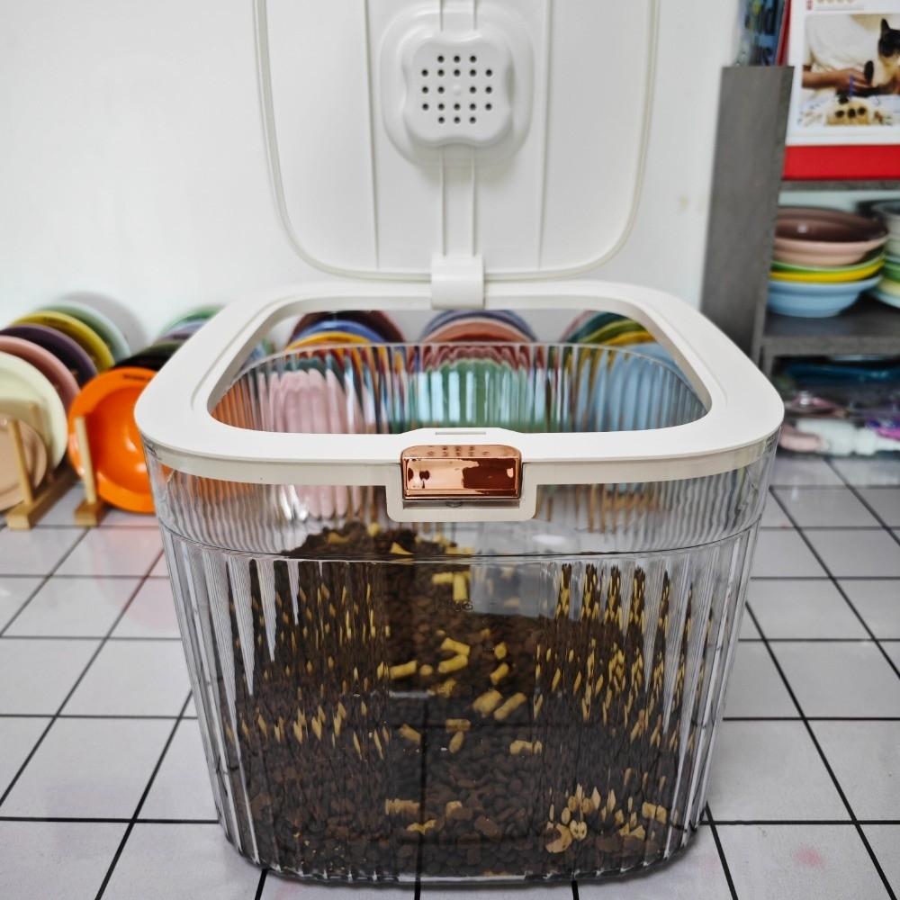 Sealed Cat Dry Food Box Flip Cover Pet Food Storage Barrel Dog Food Storage Container  Rice Storage