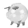 Piggy Creative Holder Clear Saving Pot Cute Animal Pig Money Bank Jar for Tabletop Home