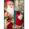 Large Santa Statue with Gift Bag for Holiday Display Christmas Santa Figurine Dolls for Tabletop and Shelves Decoration