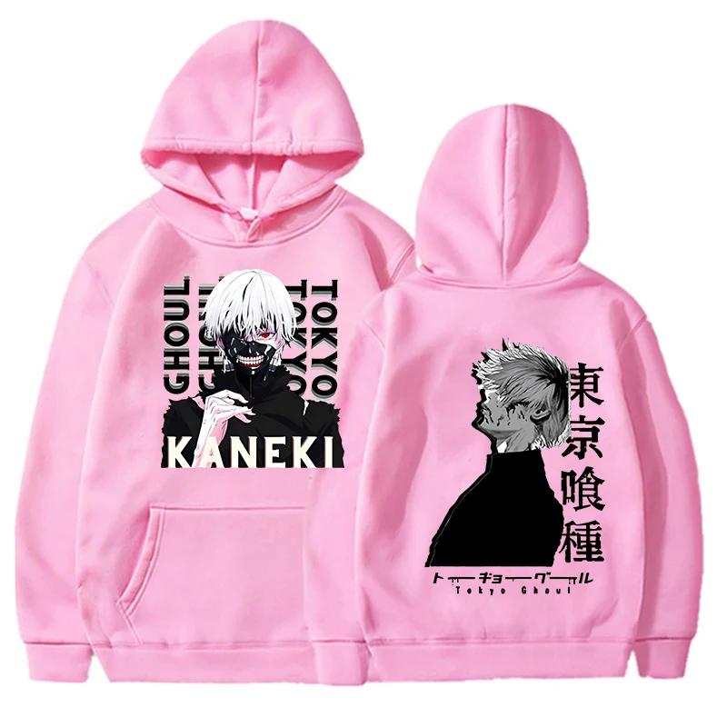 New Men's Women's Winter Autumn Fashion Hooded Kaneki Ken Casual Long Sleeve Hoodies Funny Anime Pattern Sweatshirts Loose Tops