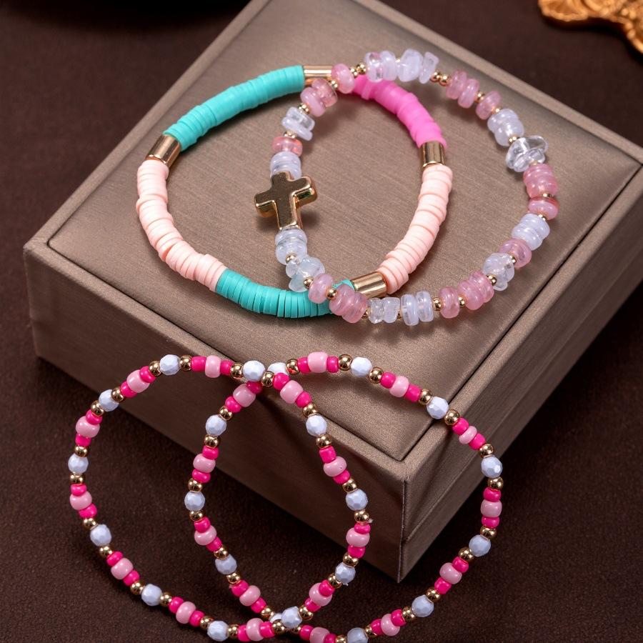 Summer new sweet less temperament personalized beaded craft bracelet design simple bracelet color