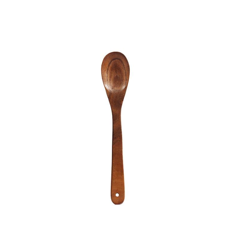 1Pc Wooden Spoons for Cooking, Non-Stick Wooden Cooking Utensils, Heat Resistant Wooden Cooking Utensils for Cooking, Serving and Mixing