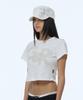 Gillaakaibeu Lettering Graphic Military Cap_White