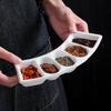 Elegant Ceramic Multi-Compartment Dipping Dish
