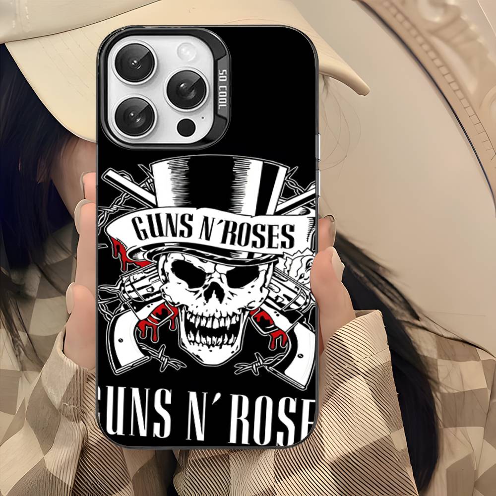 GUNS N ROSES For iPhone 17 16 15 14 13 12 11 Pro Max Plus Matte Color Back Phone Cover