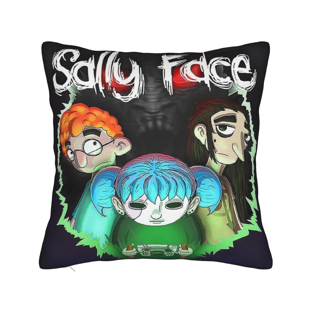 Fronha Sally Face Poliéster Macio Capa de Almofada Decoração Máscara Sal Fisher Jogo Larry Johnson Capa para Almofada de Sofá Casa Zíper