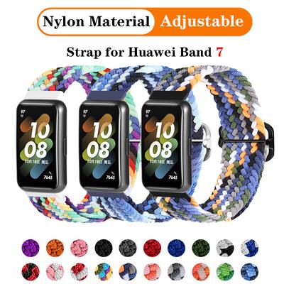 Verstellbares Nylonband für Huawei Band 7, atmungsaktiv, 7NFC, Ersatzzubehör, elastisches Armband für Huawei Band7