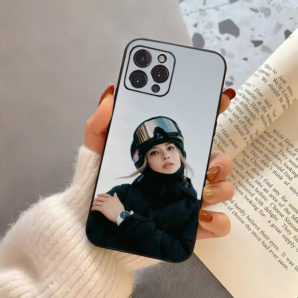 COOL Girl E-Eileen G-Gu-EG Phone Case For iPhone 17,16,15,14,13,12,11 Plus,Pro Max,XS,Soft Silicone Black Cover