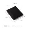 Blanc Pomme Women's Mini Wallet, Genuine Leather, Compact, L-Shaped Zipper, Black, bp-1074