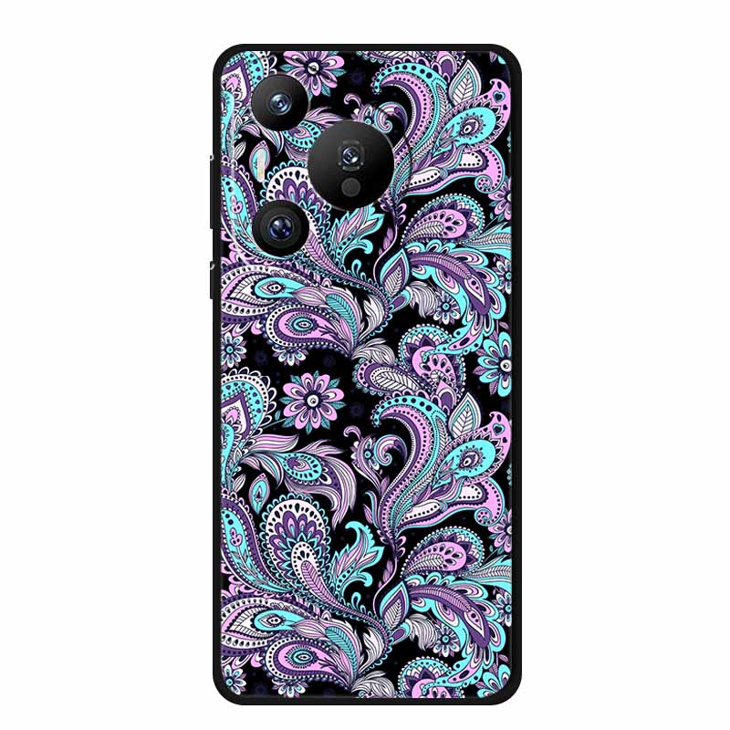 Black Silicone Case For Huawei Pura 70 Pro Case Cartoon Cat Soft Back Cover For Honor 400 Pro 5G Phone Case 400Pro Coque Funda