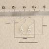 Tingxiang Sterling Silver Round Bead Earring Hooks - DIY Jewelry Accessories