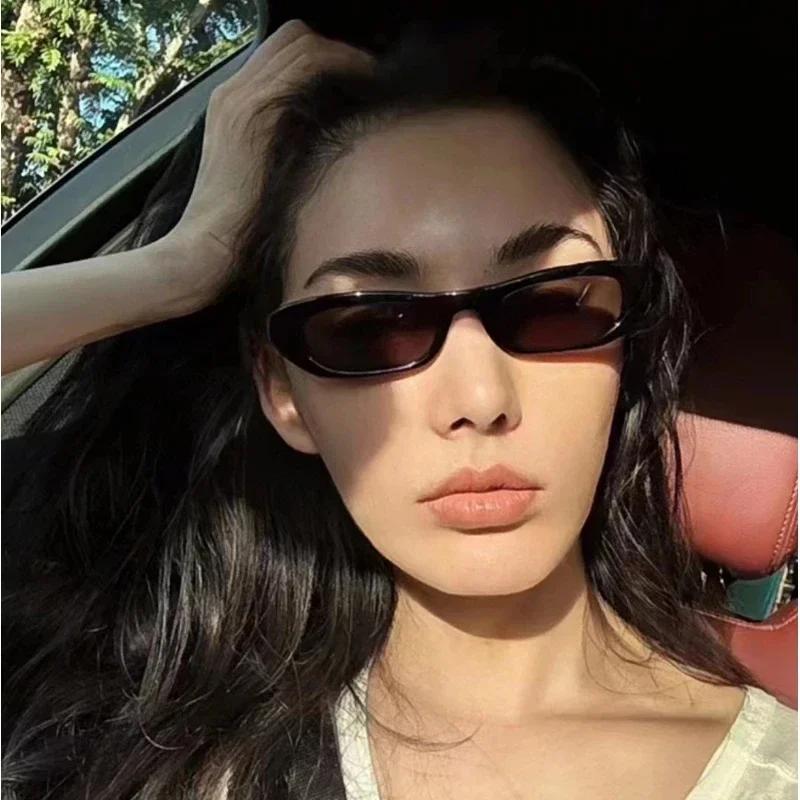 New Retro Oval Frame Sunglasses Personalized Small Frame Trend Versatile Street Shooting Sun Glasses Female