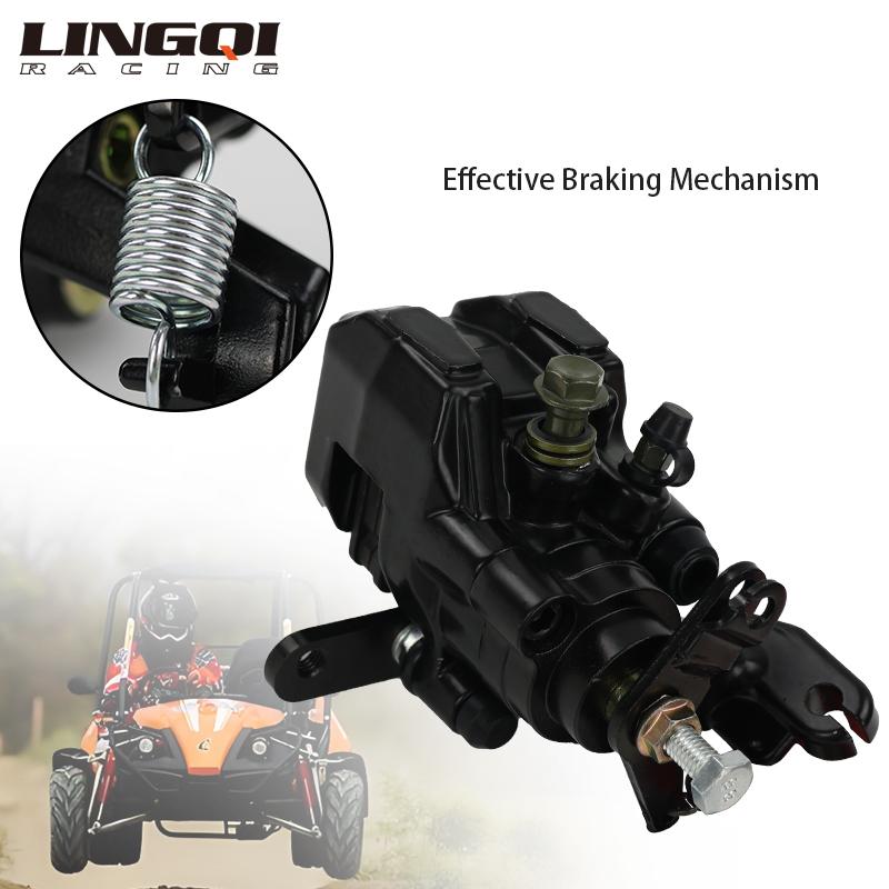 LINGQI RACING Left Rear Brake Calipers Replacement For Brake Disc 250cc 300cc elctric Buggy Go Kart UTV ATV Quad Bike Parts