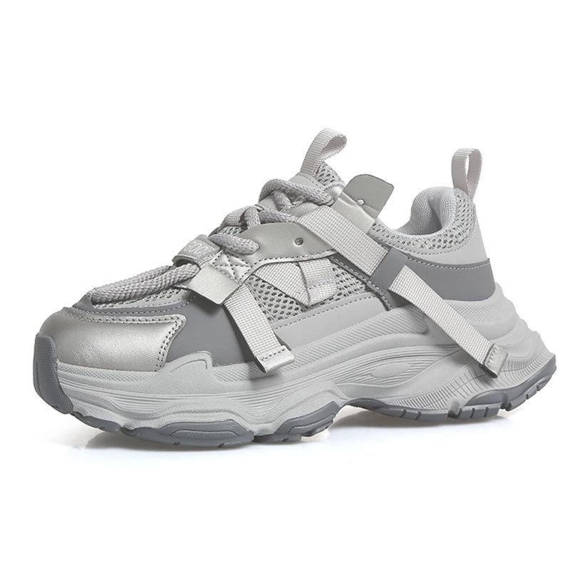 Mesh dad shoes women's platform muffin autumn new versatile small height increase casual women's shoes