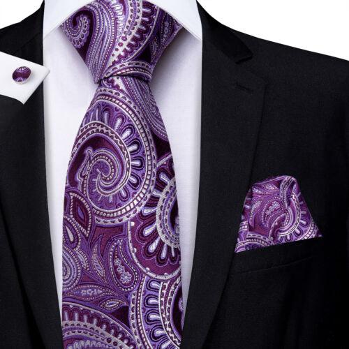 Set de butoni pentru cravată țesute mătase pentru bărbați de nuntă solidă roz