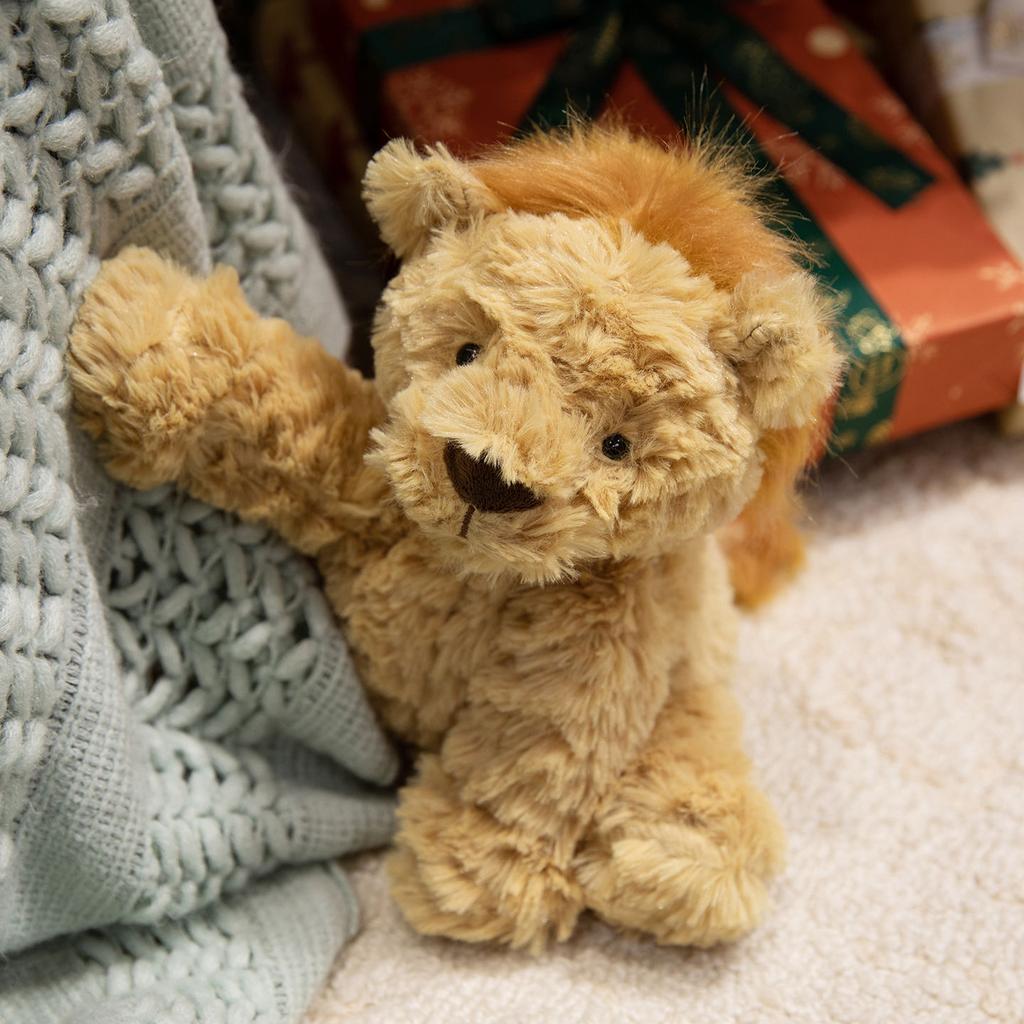 The Yellow Plush Lion Stuffed Animal Is Soft and Cute Ideal Ideal For Children (Yellow Lion 9.8 inch) Holiday Gift Idea Birthday Gifts