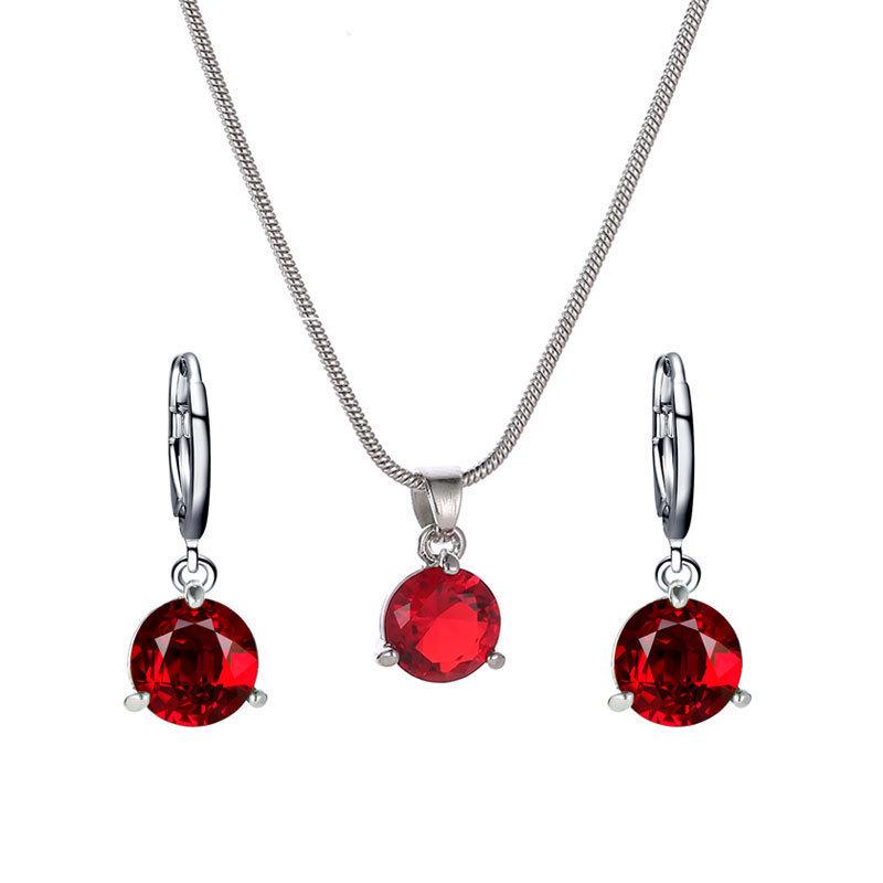 Elegant Pearl Teardrop Necklace & Stud Earrings Set for Bridal