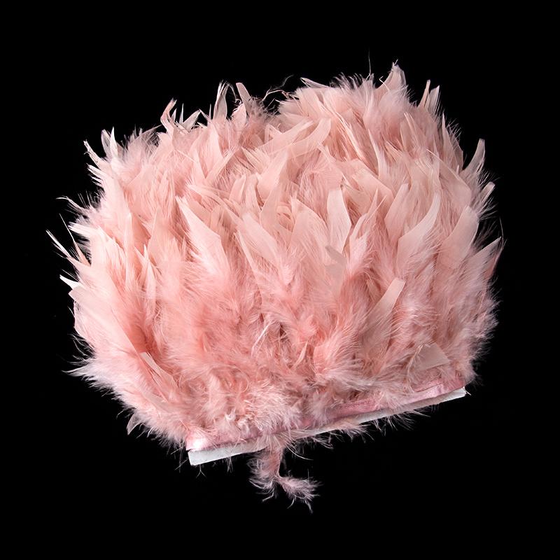 1Yards Dyed Turkey Feathers Trim Crafts Ribbon 10-15Cm White Feather Fringe For Wedding Dress Decor Sewing Accessories Plumas