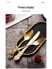 Royal Court 24-Piece Stainless Steel Cutlery Set - Embossed Hollow Steak Knives, Forks, and Spoons