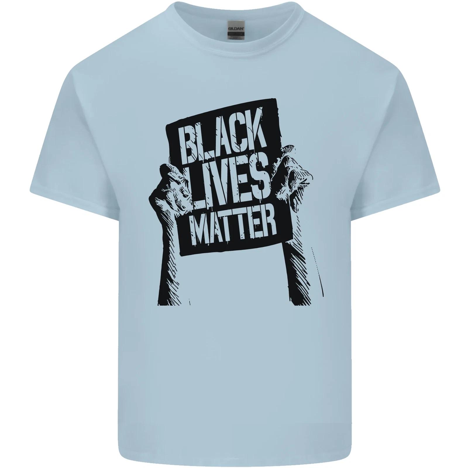 Black Lives Matter Sign Racial Equality Kids T-Shirt Childrens S