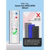 Replacement Remote Control fit for Dyson HP02 HP03 Hot + Cool Pure Air Purifier Heater Fan (Silver)