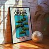1 Stück Okinawa Retro Wandkunst - Japanisches Reise Leinwandbild, Ungerahmt Hedo Skyline Poster Tolle Geschenkidee, Japanische Wohnkultur