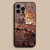 Retro Industrial Style Rusty Phone Case For iPhone 17,16,15,14,13,12,Pro,Max,Plus,E,SE4,Air,Mini Black Soft Cover
