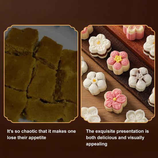 Mondkuchenform Reichhaltiges Muster Kürbiskuchen Kekse Kuchenform Leicht zu reinigen DIY Keksstempel für Familienbacken Handwerk