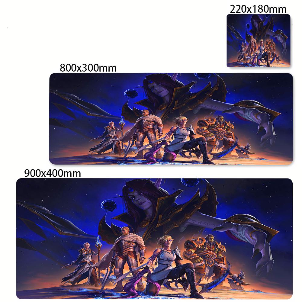 Large Gaming World of Warcraf Mouse Pad Office Computer Keyboard Mousepad PC Gamer Mouse Mat Laptop Mat Non-slip Rubber Deskmat