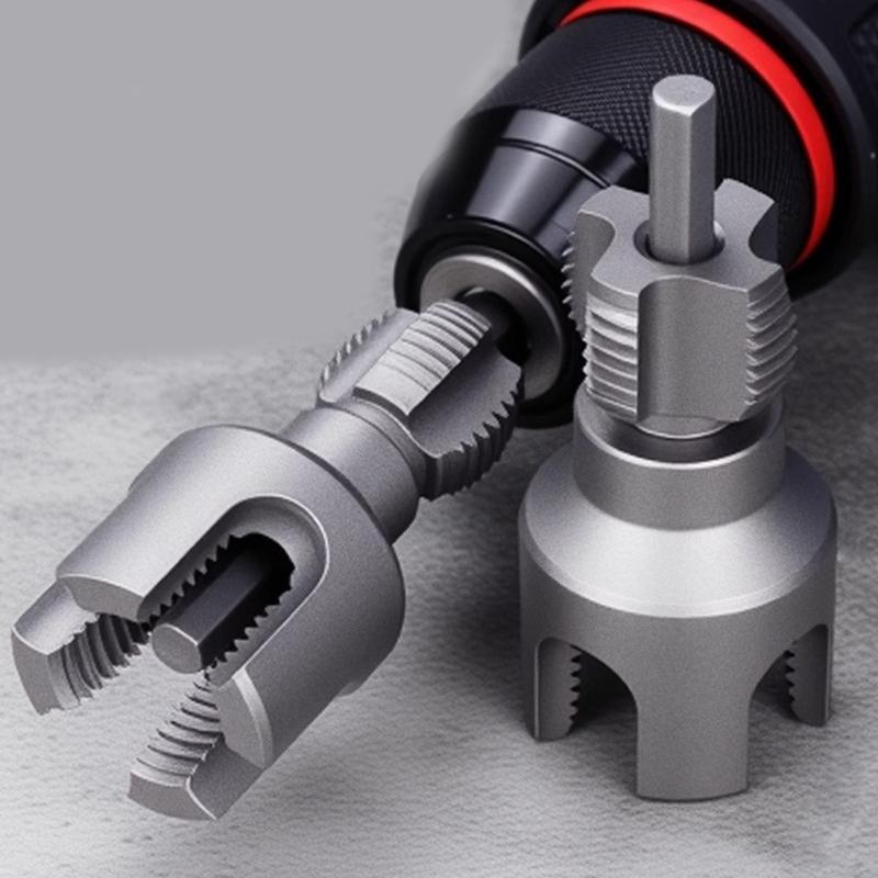 Alloy Steel Pipes Thread Cutter Set 1/2" DN15 & 3/4" DN20 Internal External Thread Cleaner For Plumbing Maintenance