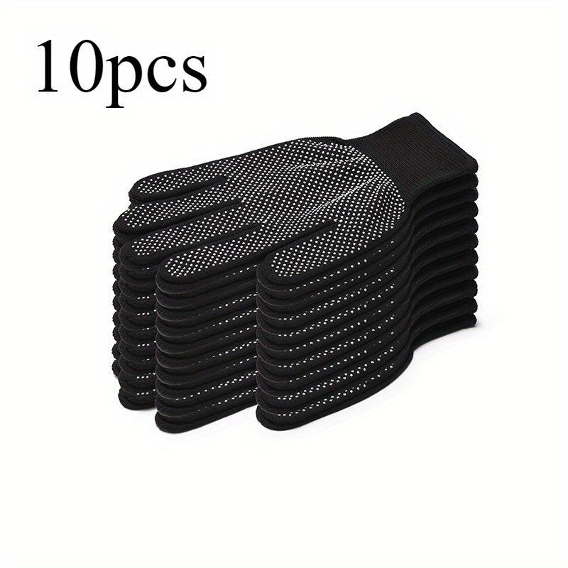 10pcs(5 Pairs)Full Finger Dotted Anti-Slip Nylon Gloves,Suitable for Outdoor Fishing Camping Cycling Fishing Gloves,Lightweight