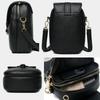 Vintage-Mode Kleine Schultertaschen für Frauen Retro PU Leder Crossbody Telefon Messenger Bag Handtasche Beutel Geldbörsen und Handtaschen