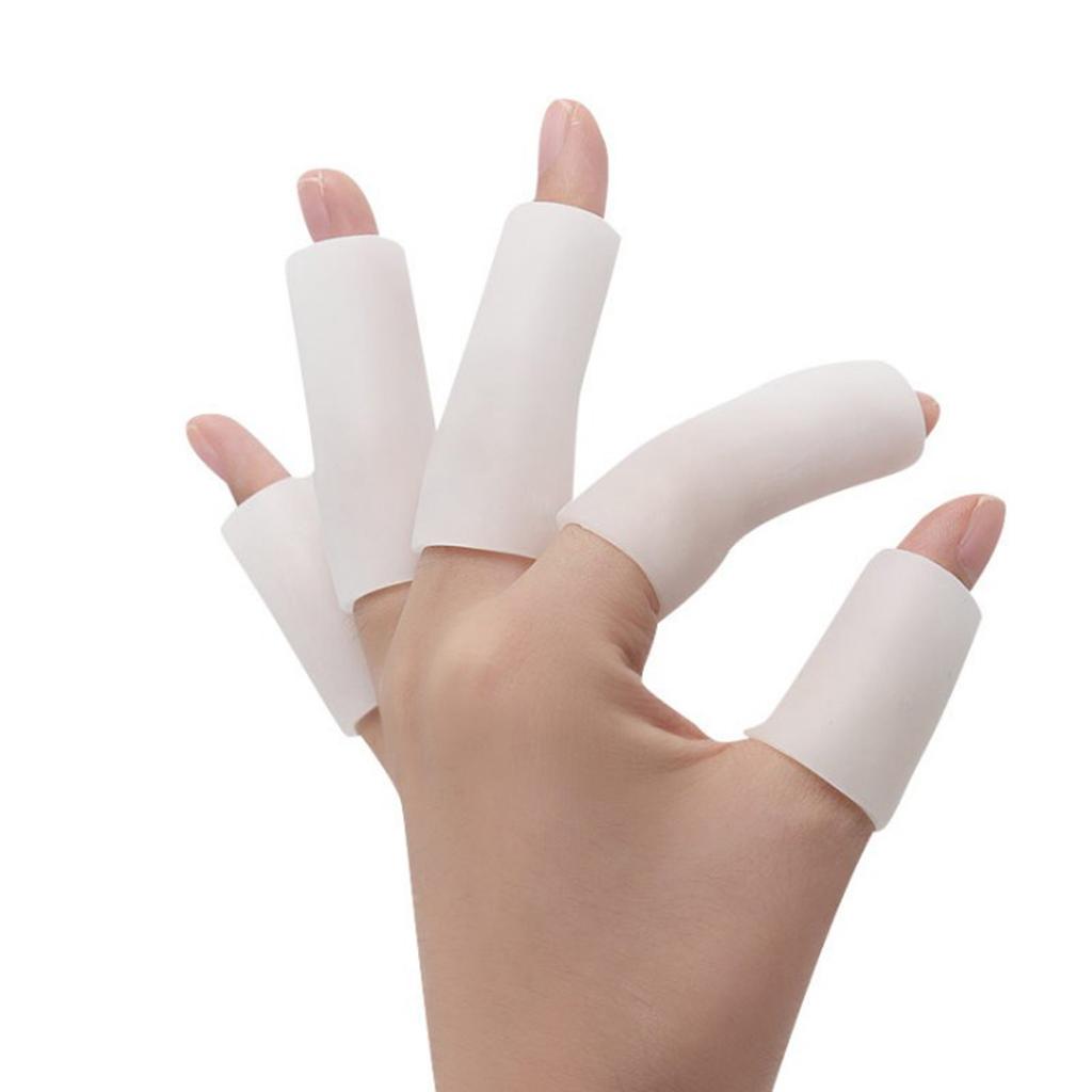 20 Pcs Silicone Gel Toe Finger Caps Covers Sleeves Tubes Unisex