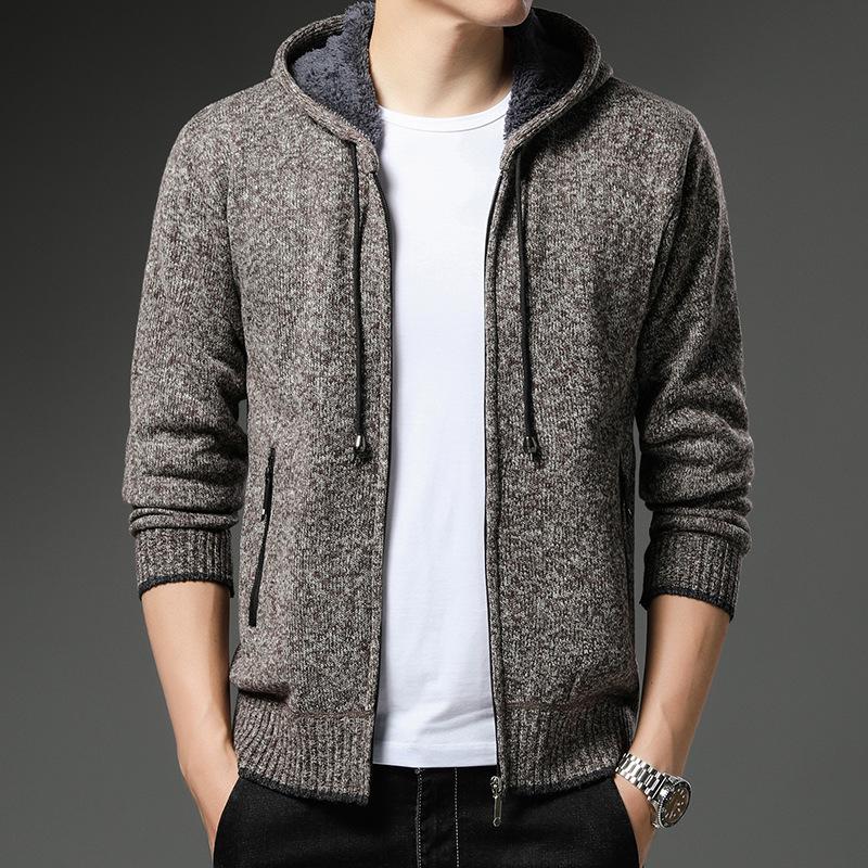 Autumn and Winter New Sweater Men's Fashion Jacket Youth Korean Style Casual Knitted Cardigan Jacket