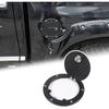 LLKUANG Gas Fuel Tank Cap Protector Cover Compatible with Toyota Tundra 2007-2021,Fuel Tank Door Cover Car Oil Gas Cap Door Cover Trim Decorative