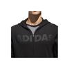 Adidas Knitted Hooded Comfortable Long Sleeve Jacket Men Jackets Black CX4958