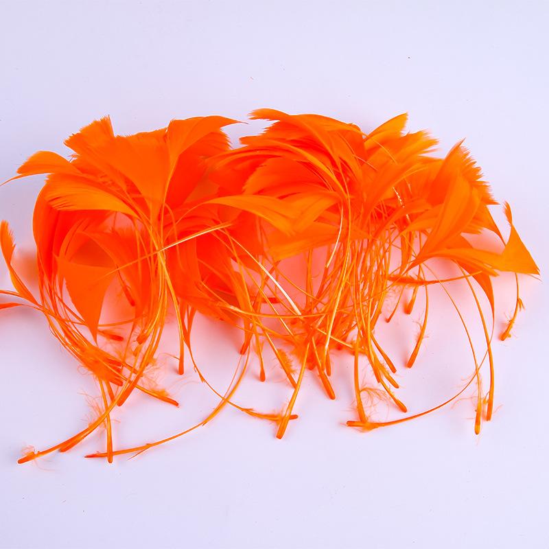 

50Pcs Tear Medium Feather Goose Feather Peacock Flower Basket Decorative Accessories Handicrafts Decorative Handmade Materials оранжевый