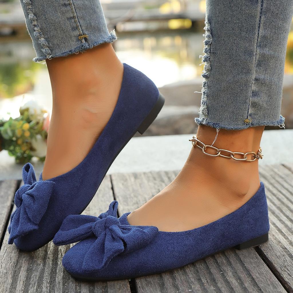 Übergröße Bow Peep Toe Slipper Damen Sommer