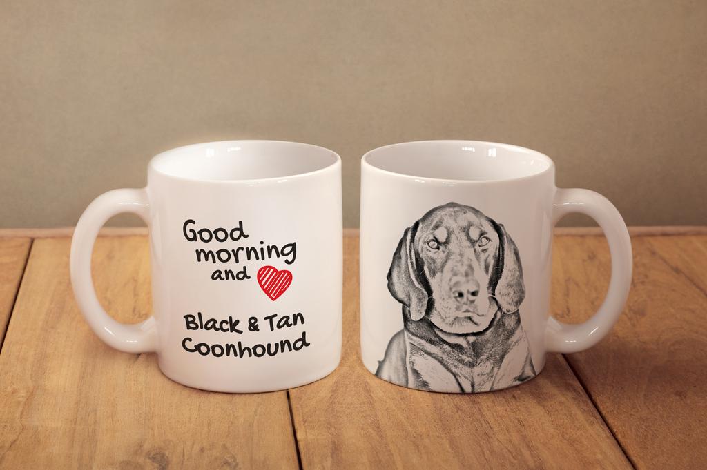 Black and Tan Coonhound I - Cup with a Dog, Personalized Cup with a Print, a Classic Gift for Everyone from the Art-Dog Brand