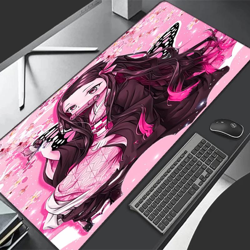 Demon Slayer Nezuko2 Theme Premium Non-slip Mouse Pad with Stitched Edges,Durable Rubber Material,for Desktop & Gaming Great Gifts
