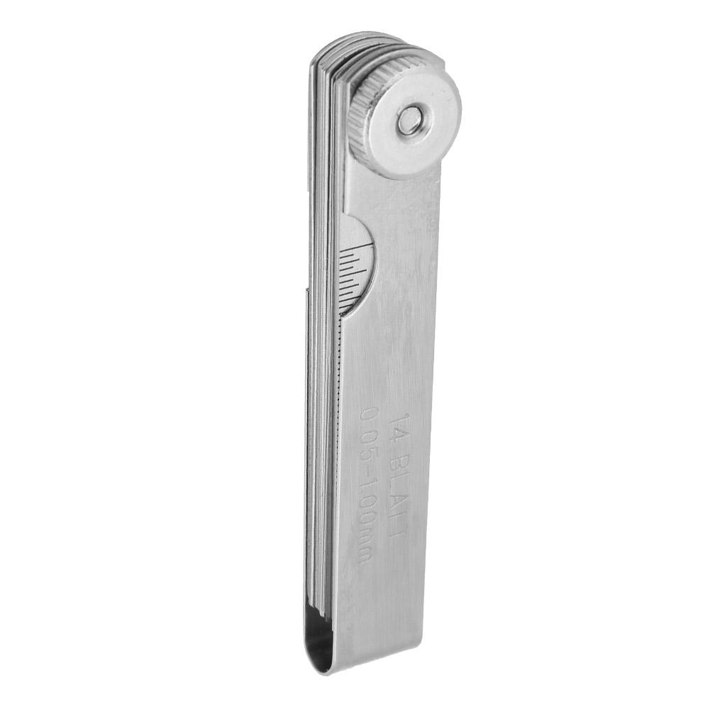 75mm Stainless Steel Feeler Gauge Ruler Welding Inspection Tool (0.05 1.00mm)