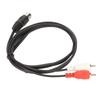 5-poliger DIN-Stecker auf 2 Cinch-Stecker, Kabel mit PVC-Drahtabdeckung, 2 Cinch-auf-DIN-Sound-Verbindungskabel für CD-Player