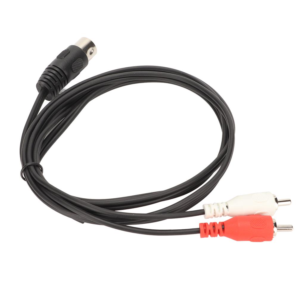 5-poliger DIN-Stecker auf 2 Cinch-Stecker, Kabel mit PVC-Drahtabdeckung, 2 Cinch-auf-DIN-Sound-Verbindungskabel für CD-Player