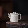 Bamboo Teapot Imitation Ru Ceramic Single Pot Household Indoor Retro Pu'er Brewing Teapot Kung Fu Tea Set Section High Teapot